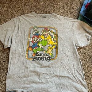 Super Mario Gray T-Shirt